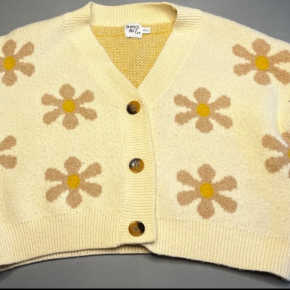 Princess Polly Floral and Cosy Cardigan, Size M/L - Picture 1 of 4